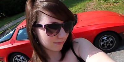 Amateur girlfriend is being followed around by her horny bloke