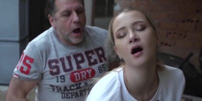 Cute young girl replaces table tennis with sex