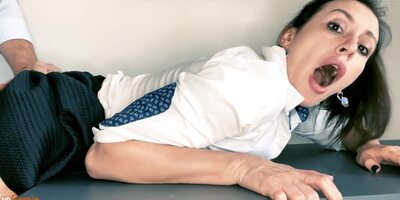 Boss Fucks Amateur Secretary: Pull Up My Skirt And Fuck Me!