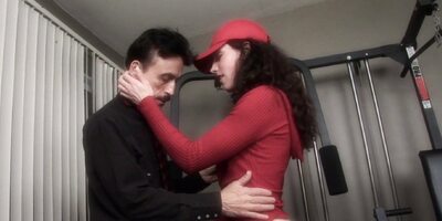 Older guy gets to fuck this perfect perky tit teen chick