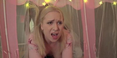 FAKE FAMILY Stuck in a tent - Step-dad fucks step daughter & busty milf