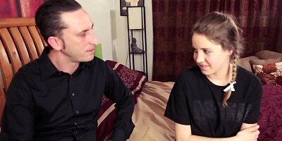 Chubby brunette babysitter gets banged by her boss