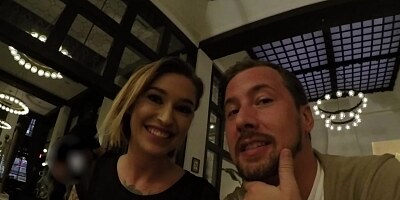 The camera crew picked up randy blonde amateur and she is up for some fun