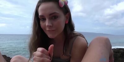 Is Asweet Teen Brunette Who Is Sucking Cocks For - Aften Opal