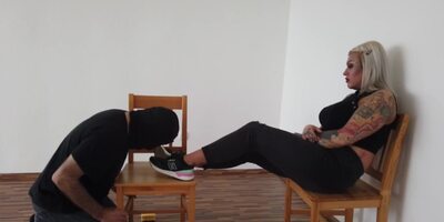 Foot Slave Worships Tattooed Feet