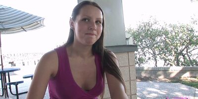 Public Flashing And Pussy Play With Big Tit Sophomore