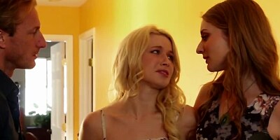 Blonde wants sex and flirts with potential candidate