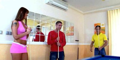 Hot Latina MILF Simony tricked into Rough Anal DP Threesome