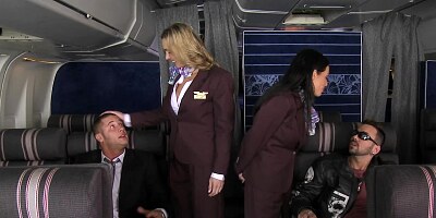 Tight holes of air hostesses filled with passengers' monsters