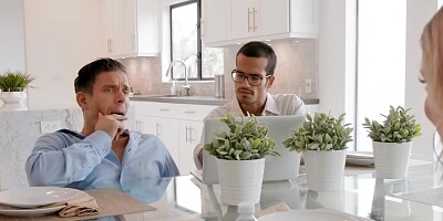 Playful blonde seduces best man unaware to her husband-to-me