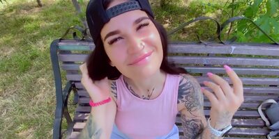 Cumface Challenge In Public After Fucking And Sucking With A Stranger