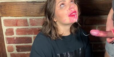 Youtuber Gets Her Face Fucked With Throbbing Cumshot
