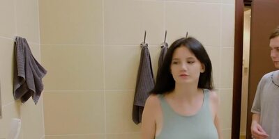 Chick won't give toothbrush to stepbrother and better sucks