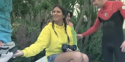 Sonia Kel And Rebecca Pinar Bring Home Two Surfer Studs For A Foursome