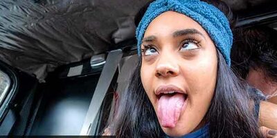 Fake Taxi Capri Lmonde Lowers her Sexy Booty onto a cock