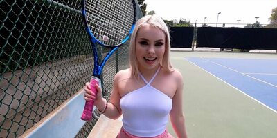 Haley Spades Goes Buckwild At A Public Tennis Court