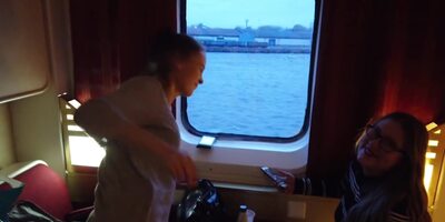 Highschool Girls Cruise To Sweden Strapon Train Tight Pussy Buffet - Lesbian Orgy And Miss Pussycat