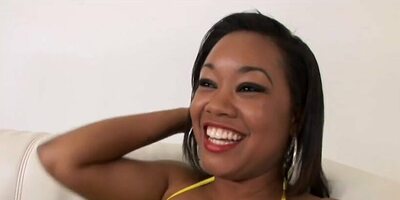 Gorgeous girl gets nailed by huge black dick