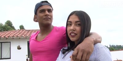 Young Latina Babe Fucked Hard By Strangers Big Cock