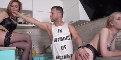 A Married Couple Humiliates A Teen Housemaid And Then Her Husband Fucks Both In The Ass (part 1)