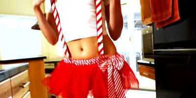 Santa's helper Riley Reid grants all wishes