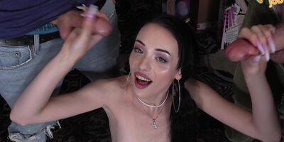 Beats Off Three Strangers At Adult Bookstore! - Cecelia Taylor