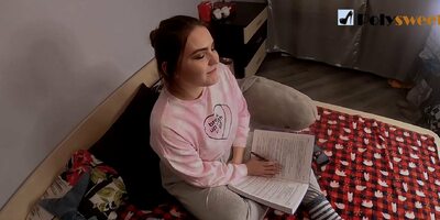 The mistress hard whips and fucks the guy, and then he eats