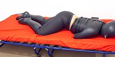 Fragiledesires Straitjacket And Tights, Hooded, Boots, Bondage