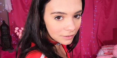 Latina beauty Violet Star has fun with her stepdad