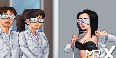 SummertimeSaga - Miss Okita takes off her robe E1 # 25