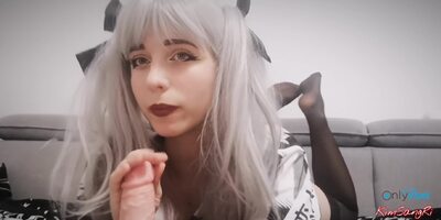 Ahegao With Blowjob And Masturbation