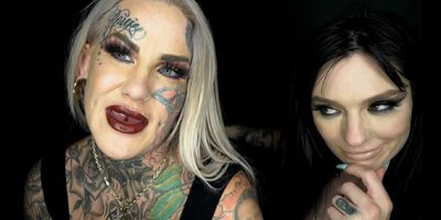 Evilyn Ink destroys Misha during a sexy energetic fuck!