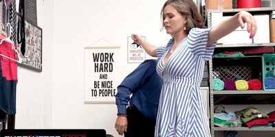 Corrupt security officer takes pussy as a bribe