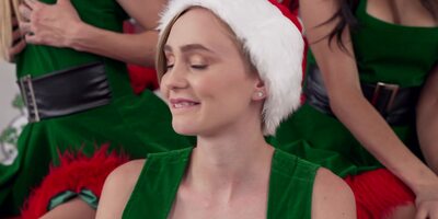 POV New Year's sex with beauties Eliza Ibarra, Alicia Williams and Jazmin Luv