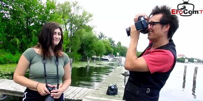 German ***natural boobs teen Street Flirt and pick up