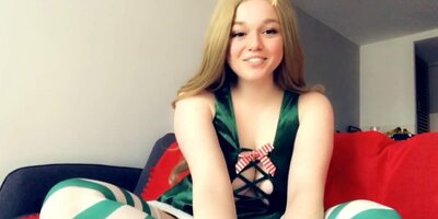 Elf is your fucktoy for Christmas - Creampie & Facial