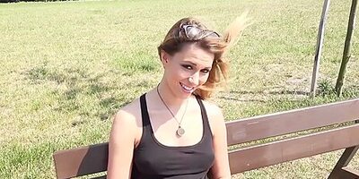 Ani Blackfox - Bubble Butt Blonde Public Seduction