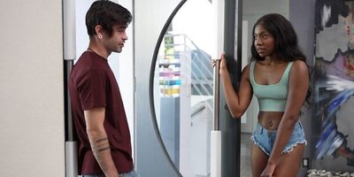 Young husband interracially fucking with his wife's black hot friend