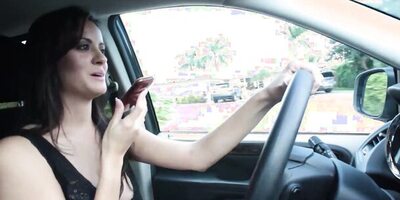 Horny stepson kisses MILF Mandy Haze while rubbing her pussy