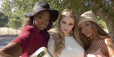 Daya Knight & September Reign & Bunny Colby - Zebra
