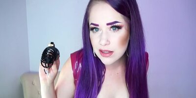 Latex Barbie - Cum In Chastity Hands Free 16 November 2020