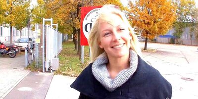 Cute German College Girl Picked Up and Fucked at Casting by Ugly Guy