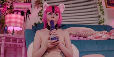 Freaky Cosplay Teen Webcam Masturbation Clip