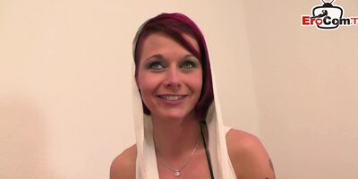 German Redhead Teen at first time amateur Porn casting