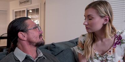 Sweet Emma Sirus gets her step grandpa's fat dick