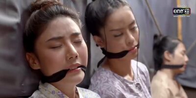 Three Thai Women Cleave Gagged