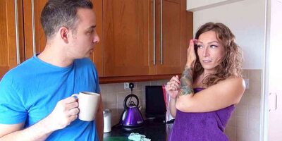 SEXY STEPSISTER AVA TRICKED BROTHER WITH PANTIES TO FUCK