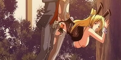 ANAL creampie with carrot in the pussy - Hentai Ahegao
