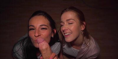 Alexis Crystal and Lexi Dona pleasuring cocky stud in POV