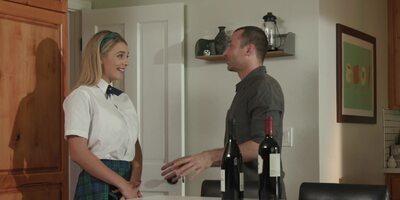 Big tits blonde teen Gabbie Carter gets fucked by stepbrother